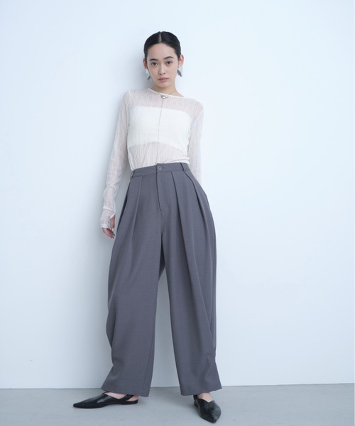 AIC.（エーアイシー）の「ウェーブ模様レーストップス（その他トップス・レディース・ブラック/オフホワイト/ダークパープル・FREE）」の13枚目の写真