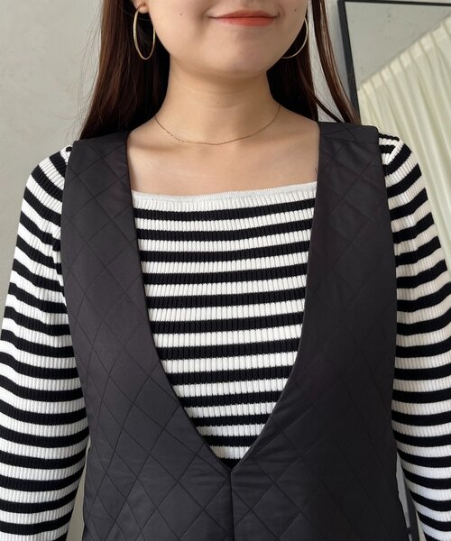 prose verse（プロズヴェール）の「ポケットパールキルティングジャンパースカート（ジャンパースカート・レディース・ブラック・LARGE/MEDIUM/PL/PM）」の20枚目の写真