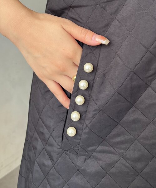 prose verse（プロズヴェール）の「ポケットパールキルティングジャンパースカート（ジャンパースカート・レディース・ブラック・LARGE/MEDIUM/PL/PM）」の22枚目の写真