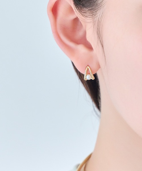 Phoebe（フィービィー）の「【痛くないシリーズ/金属アレルギー対応】ドロップパールライトフィットイヤリング（イヤリング・レディース・イエローゴールド/シルバー/シャンパン・FREE）」の17枚目の写真