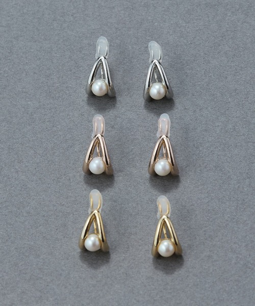 Phoebe（フィービィー）の「【痛くないシリーズ/金属アレルギー対応】ドロップパールライトフィットイヤリング（イヤリング・レディース・イエローゴールド/シルバー/シャンパン・FREE）」の9枚目の写真