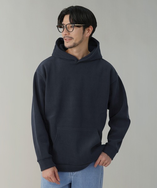 LIL VENDARS（リルヴェンダース）の「Buyer's Select / ケーブルジャガード裏シャギープルオーバーパーカー（パーカー・メンズ・ダークブルー/スミクロ/アイボリー/ブラウン・M/LL/L）」の3枚目の写真