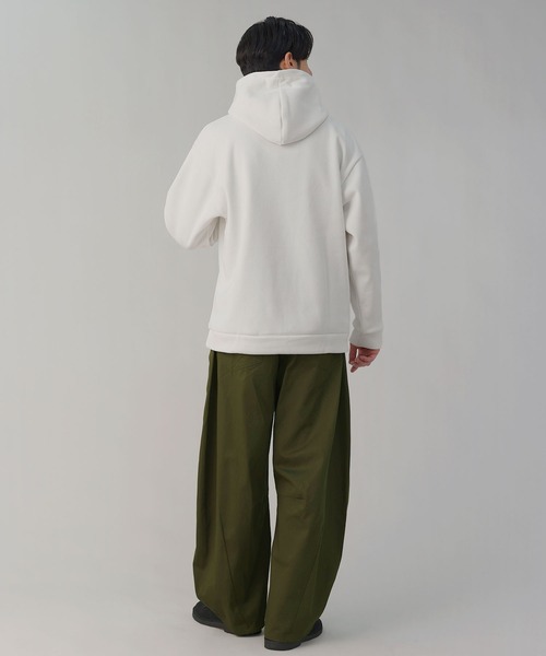 LIL VENDARS（リルヴェンダース）の「Buyer's Select / ケーブルジャガード裏シャギープルオーバーパーカー（パーカー・メンズ・ダークブルー/スミクロ/アイボリー/ブラウン・M/LL/L）」の9枚目の写真