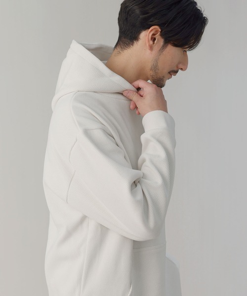 LIL VENDARS（リルヴェンダース）の「Buyer's Select / ケーブルジャガード裏シャギープルオーバーパーカー（パーカー・メンズ・ダークブルー/スミクロ/アイボリー/ブラウン・M/LL/L）」の6枚目の写真