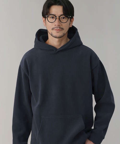 LIL VENDARS（リルヴェンダース）の「Buyer's Select / ケーブルジャガード裏シャギープルオーバーパーカー（パーカー・メンズ・ダークブルー/スミクロ/アイボリー/ブラウン・M/LL/L）」の10枚目の写真