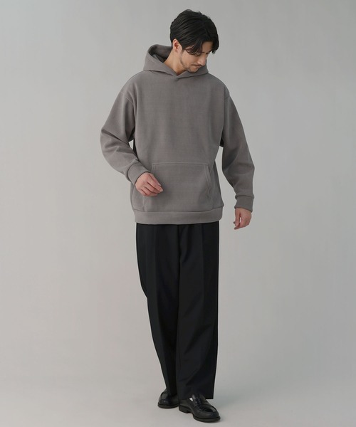 LIL VENDARS（リルヴェンダース）の「Buyer's Select / ケーブルジャガード裏シャギープルオーバーパーカー（パーカー・メンズ・ダークブルー/スミクロ/アイボリー/ブラウン・M/LL/L）」の18枚目の写真