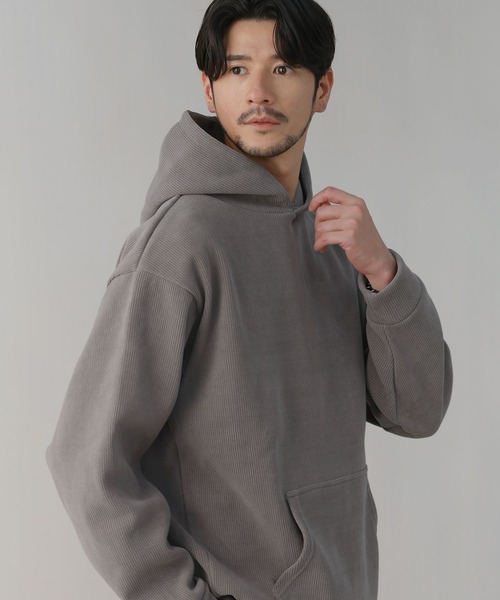 LIL VENDARS（リルヴェンダース）の「Buyer's Select / ケーブルジャガード裏シャギープルオーバーパーカー（パーカー・メンズ・ダークブルー/スミクロ/アイボリー/ブラウン・M/LL/L）」の15枚目の写真