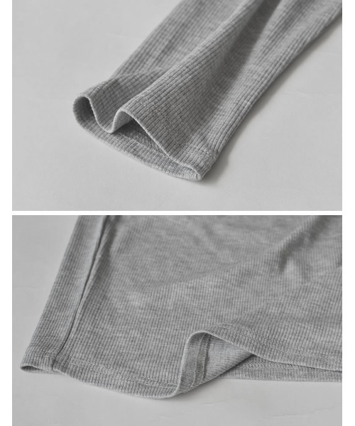 Re:EDIT（リエディ）の「[新色追加]リブカットソードレープオフショルトップス（Tシャツ/カットソー・レディース・ブラック/オフホワイト/グレー/モカ/ブラウン/レッド・MEDIUM/LARGE）」の20枚目の写真