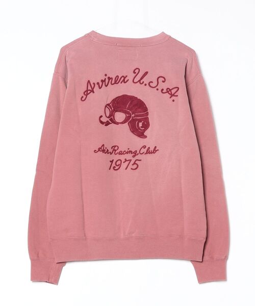 AVIREX（アヴィレックス）の「《A.A.R.C》EMB CREWNECK SWEAT / 刺繍クルーネック スウェット / AVIREX / アヴィレックス（スウェット・メンズ・ピンク/ライトグレー/チャコール・MEDIUM/X-LARGE/XX-LARGE/LARGE）」の13枚目の写真
