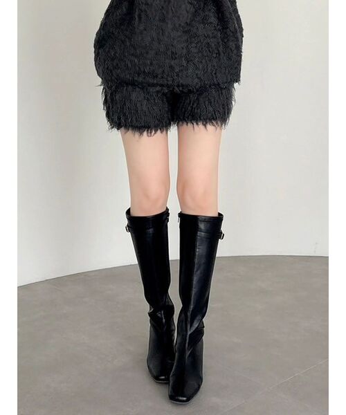 dazzlin（ダズリン）の「カールニットショートパンツ（その他パンツ・レディース・ピンク/チャコールグレー/ブルー/アイボリー・FREE）」の3枚目の写真