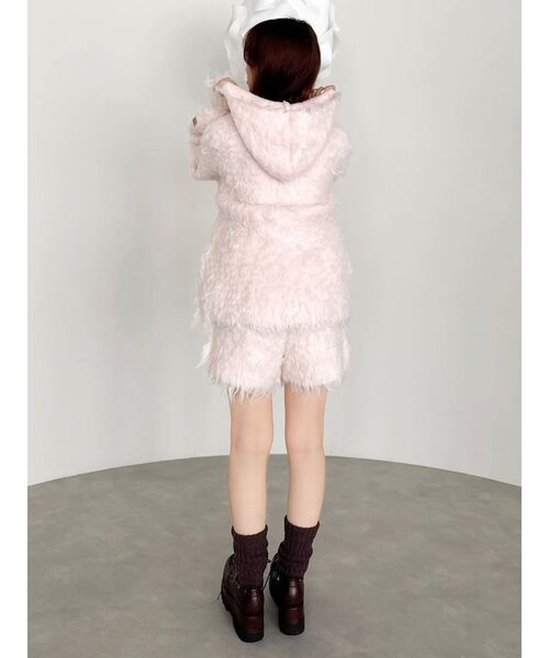 dazzlin（ダズリン）の「カールニットショートパンツ（その他パンツ・レディース・ピンク/チャコールグレー/ブルー/アイボリー・FREE）」の7枚目の写真