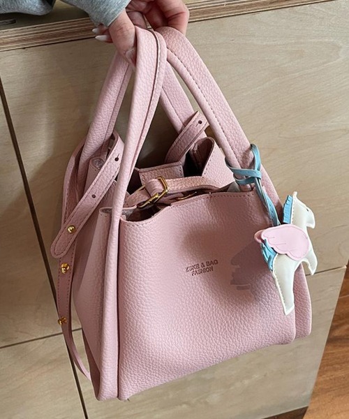 c.u.l（シーユーエル）の「バケツ型 ハンド ショルダーバッグ cula1293（ショルダーバッグ・レディース・レッド/ピンク/ブラウン/ブルー/イエロー/ベージュ/アイボリー/ブラック・FREE）」の7枚目の写真