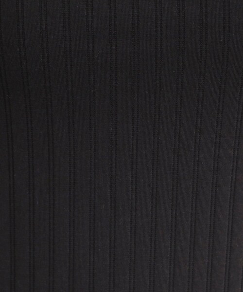 SHOO・LA・RUE（シューラルー）の「【S-LL】1枚でも、重ね着にも ワイドテレコ クルーネックインナー（Tシャツ/カットソー・レディース・オフホワイト/ブラック/ブラウン系・01/02/03/04）」の15枚目の写真