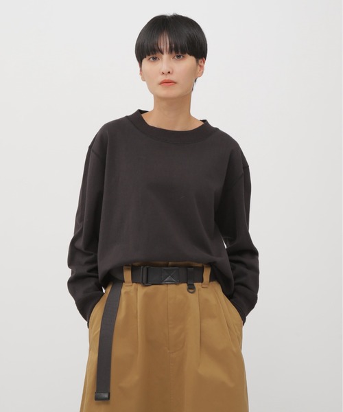 MHL.（エムエイチエル）の「LIGHT DENSED COTTON JERSEY TOP（Tシャツ/カットソー・レディース・グリーン系その他7/ホワイト系その他3/グレー系その他4・2）」の3枚目の写真