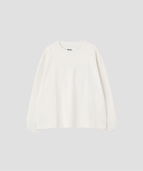MHL.（エムエイチエル）の「LIGHT DENSED COTTON JERSEY TOP（Tシャツ/カットソー・レディース・グリーン系その他7/ホワイト系その他3/グレー系その他4・2）」の8枚目の写真