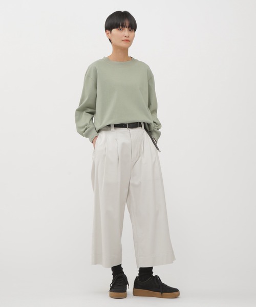 MHL.（エムエイチエル）の「LIGHT DENSED COTTON JERSEY TOP（Tシャツ/カットソー・レディース・グリーン系その他7/ホワイト系その他3/グレー系その他4・2）」の14枚目の写真