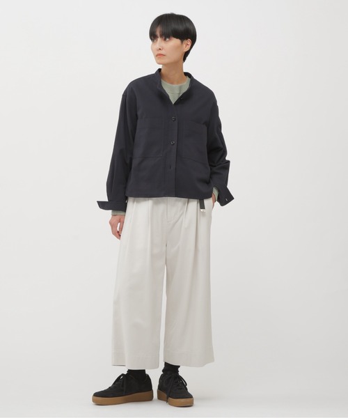 MHL.（エムエイチエル）の「LIGHT DENSED COTTON JERSEY TOP（Tシャツ/カットソー・レディース・グリーン系その他7/ホワイト系その他3/グレー系その他4・2）」の15枚目の写真