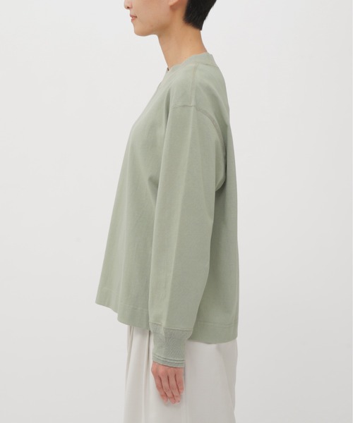MHL.（エムエイチエル）の「LIGHT DENSED COTTON JERSEY TOP（Tシャツ/カットソー・レディース・グリーン系その他7/ホワイト系その他3/グレー系その他4・2）」の16枚目の写真