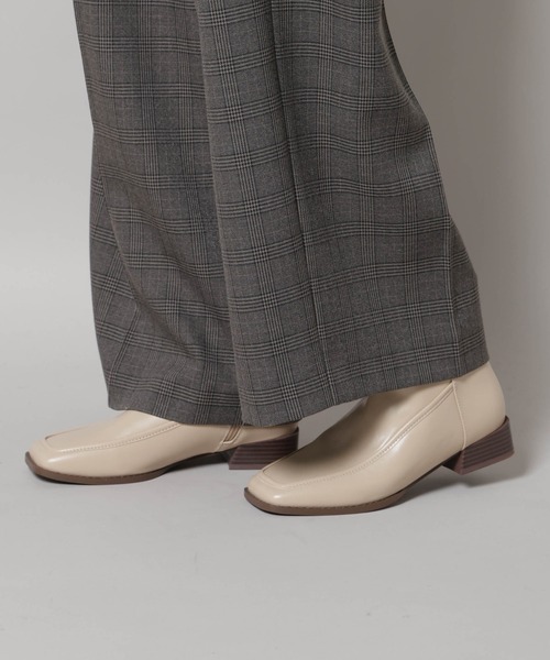 セール】スクエアトゥミドルブーツ（ブーツ）｜NANO universe（ナノ