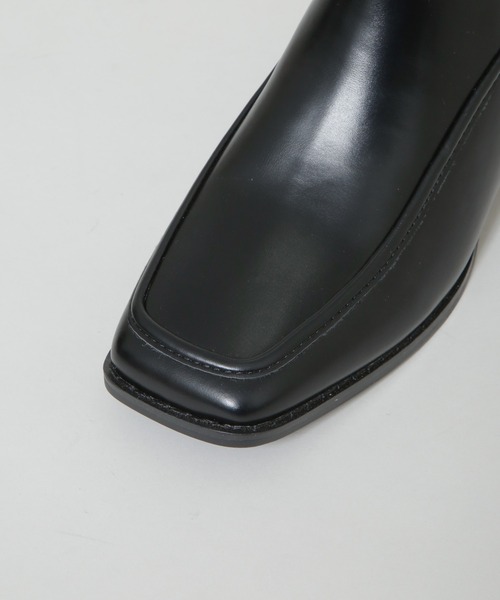 セール】スクエアトゥミドルブーツ（ブーツ）｜NANO universe（ナノ