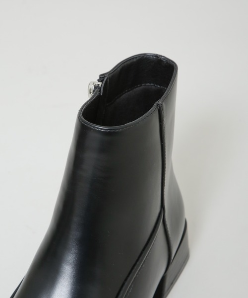 セール】スクエアトゥミドルブーツ（ブーツ）｜NANO universe（ナノ