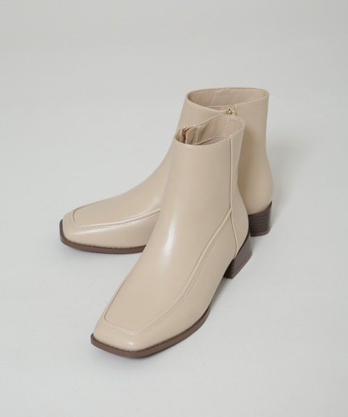 セール】スクエアトゥミドルブーツ（ブーツ）｜NANO universe（ナノ