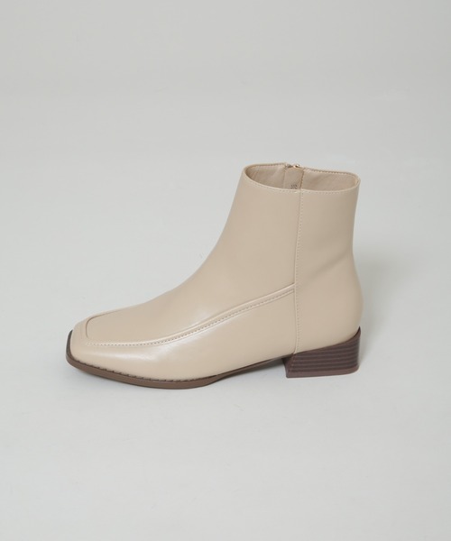 セール】スクエアトゥミドルブーツ（ブーツ）｜NANO universe（ナノ