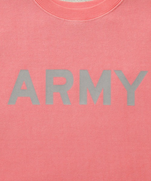 WAIPER.inc（ワイパーインク）の「PIGMENT R/W SWEAT SHIRT(ARMY)（スウェット・メンズ・ミント/サーモンピンク/ブルー/ブラック・M/L/XL/XXL）」の8枚目の写真