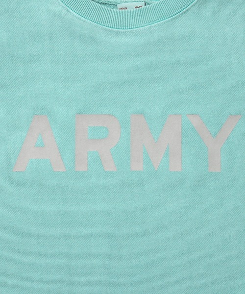 WAIPER.inc（ワイパーインク）の「PIGMENT R/W SWEAT SHIRT(ARMY)（スウェット・メンズ・ミント/サーモンピンク/ブルー/ブラック・M/L/XL/XXL）」の10枚目の写真