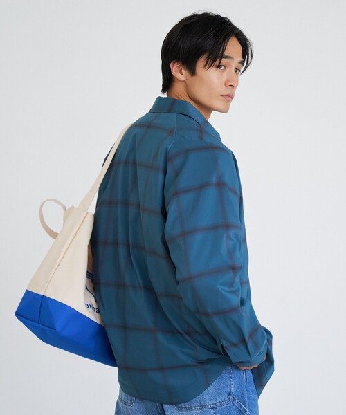 coen（コーエン）の「楽はおり柄アソートシャツ【ストレッチ、防シワ】（シャツ/ブラウス・メンズ・ネイビー/モカ/ライム/ライトグレー・S/XL/L/M）」の10枚目の写真