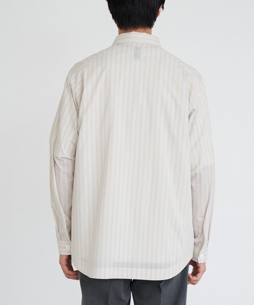 coen（コーエン）の「楽はおり柄アソートシャツ【ストレッチ、防シワ】（シャツ/ブラウス・メンズ・ネイビー/モカ/ライム/ライトグレー・S/XL/L/M）」の16枚目の写真