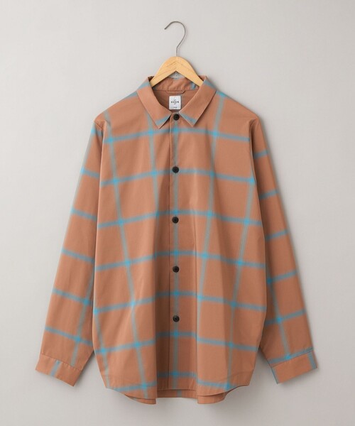 coen（コーエン）の「楽はおり柄アソートシャツ【ストレッチ、防シワ】（シャツ/ブラウス・メンズ・ネイビー/モカ/ライム/ライトグレー・S/XL/L/M）」の19枚目の写真