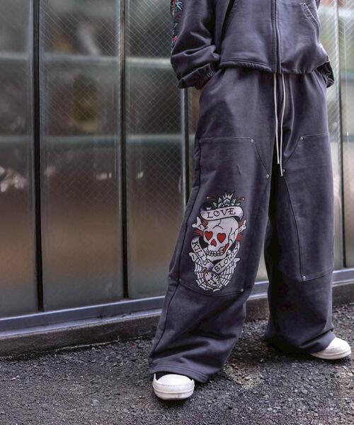 FR(13)NDS(フレンズ)の「FR(13)NDS × Ed Hardy/フレンズ × エド・ハーディ/コラボ ダブルニースウェットパンツ(スウェットパンツ・メンズ・ブラウン/グレー・M/L)」の19枚目の写真