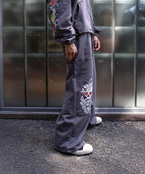 FR(13)NDS(フレンズ)の「FR(13)NDS × Ed Hardy/フレンズ × エド・ハーディ/コラボ ダブルニースウェットパンツ(スウェットパンツ・メンズ・ブラウン/グレー・M/L)」の21枚目の写真