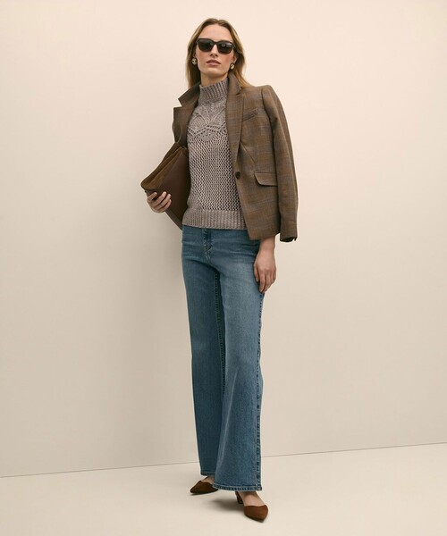 BROOKS BROTHERS(ブルックスブラザーズ)の「ウール ポインテール モックネックセーター(ニット/セーター・レディース・ベージュ・LARGE/MEDIUM/SMALL/X-SMALL)」の4枚目の写真