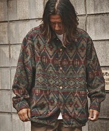 ALL RUNS（オールランズ）の「ネイティブ柄 ジャガードニットブルゾン（ブルゾン）」