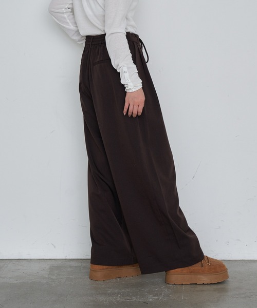 RAY CASSIN（レイカズン）の「スラックスイージーパンツ（スラックス・レディース・グレー系その他2/ネイビー/ブラウン・FREE）」の16枚目の写真