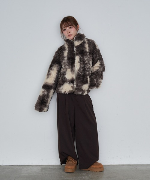 RAY CASSIN（レイカズン）の「スラックスイージーパンツ（スラックス・レディース・グレー系その他2/ネイビー/ブラウン・FREE）」の20枚目の写真