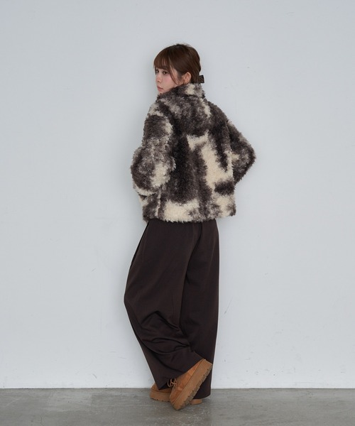 RAY CASSIN（レイカズン）の「スラックスイージーパンツ（スラックス・レディース・グレー系その他2/ネイビー/ブラウン・FREE）」の21枚目の写真