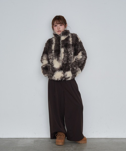 RAY CASSIN（レイカズン）の「スラックスイージーパンツ（スラックス・レディース・グレー系その他2/ネイビー/ブラウン・FREE）」の22枚目の写真