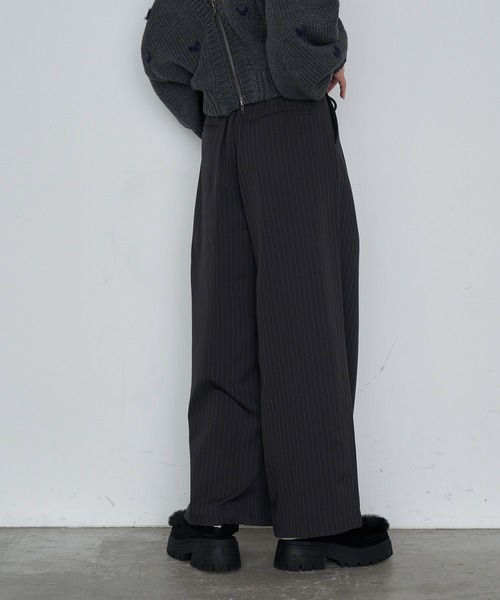 RAY CASSIN（レイカズン）の「スラックスイージーパンツ（スラックス・レディース・グレー系その他2/ネイビー/ブラウン・FREE）」の10枚目の写真