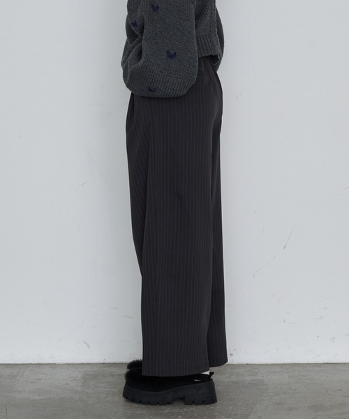 RAY CASSIN（レイカズン）の「スラックスイージーパンツ（スラックス・レディース・グレー系その他2/ネイビー/ブラウン・FREE）」の11枚目の写真