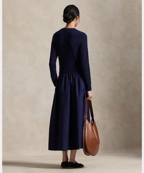 ハイブリッド ケーブル セーター ドレス（ワンピース）｜POLO RALPH