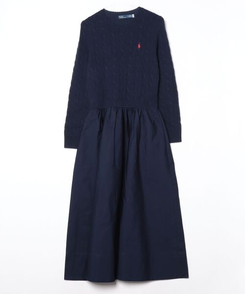 ハイブリッド ケーブル セーター ドレス（ワンピース）｜POLO RALPH