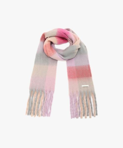 abyts チェック　マフラー ストール　試着のみ WEB限定 ブロックチェックストール（マフラー）｜To b. by agnes b