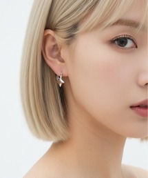 HYKE シルバー ピアス(両耳用) HIKA｜ヒカのピアス（両耳用）（シルバー/銀色系・リング・フープ