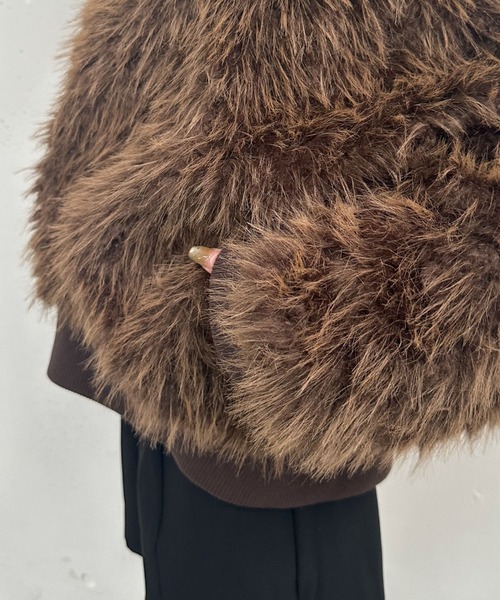 セール】ZIPミックスファーブルゾン（ブルゾン）｜archives