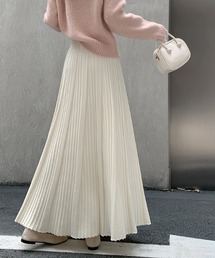 スカート（ホワイト/白色系・ロング・マキシ丈）ファッション