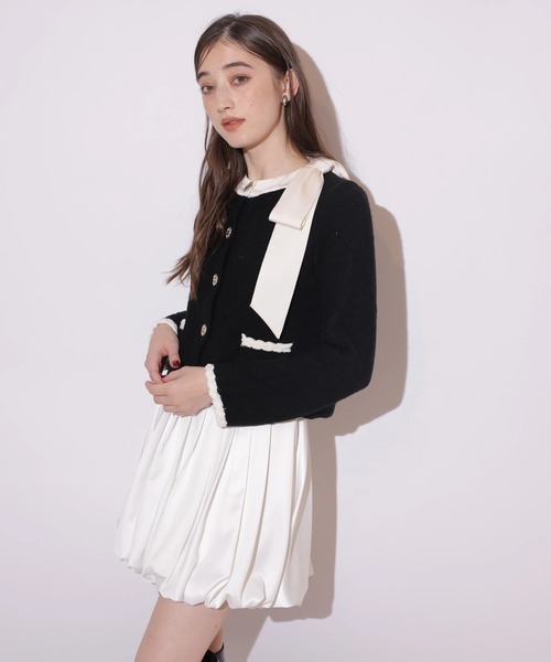 Rirandture（リランドチュール）の「サテンバルーンミニスカート（スカート・レディース・ホワイト/ブラウン/ブラック・1/2）」の4枚目の写真