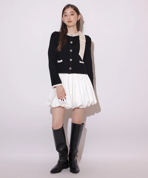 サテンバルーンミニスカート（スカート）｜Rirandture（リランド